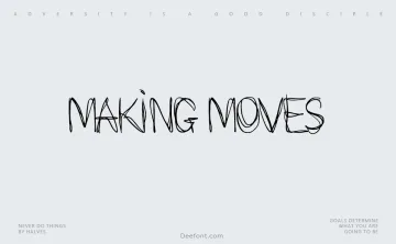 Making Moves Font