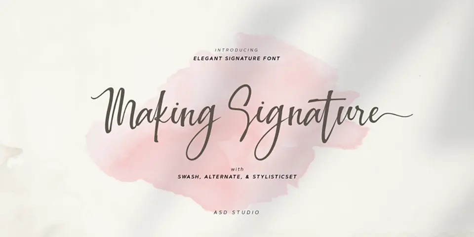 Making Signature Font