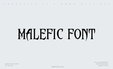 Malefic Font