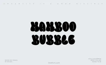 Mamboo bubble Font