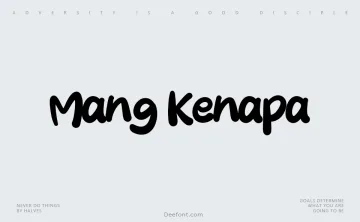 Mang Kenapa Font