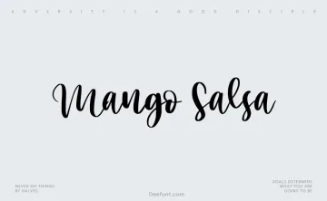 Mango Salsa Font