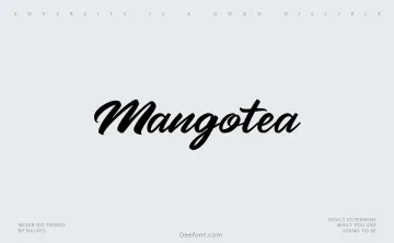 Mangotea Font