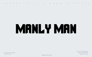 Manly Man Font