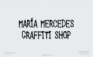 María Mercedes Graffiti Shop Font