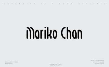Mariko Chan Font