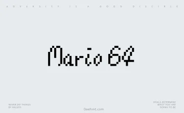 Mario 64 Font