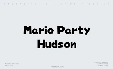 Mario Party Hudson Font