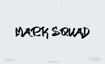 Mark Squad Font