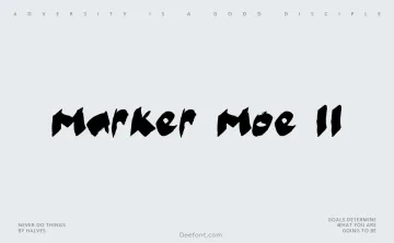 Marker Moe II Font