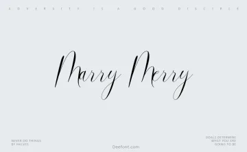 Marry Merry Font