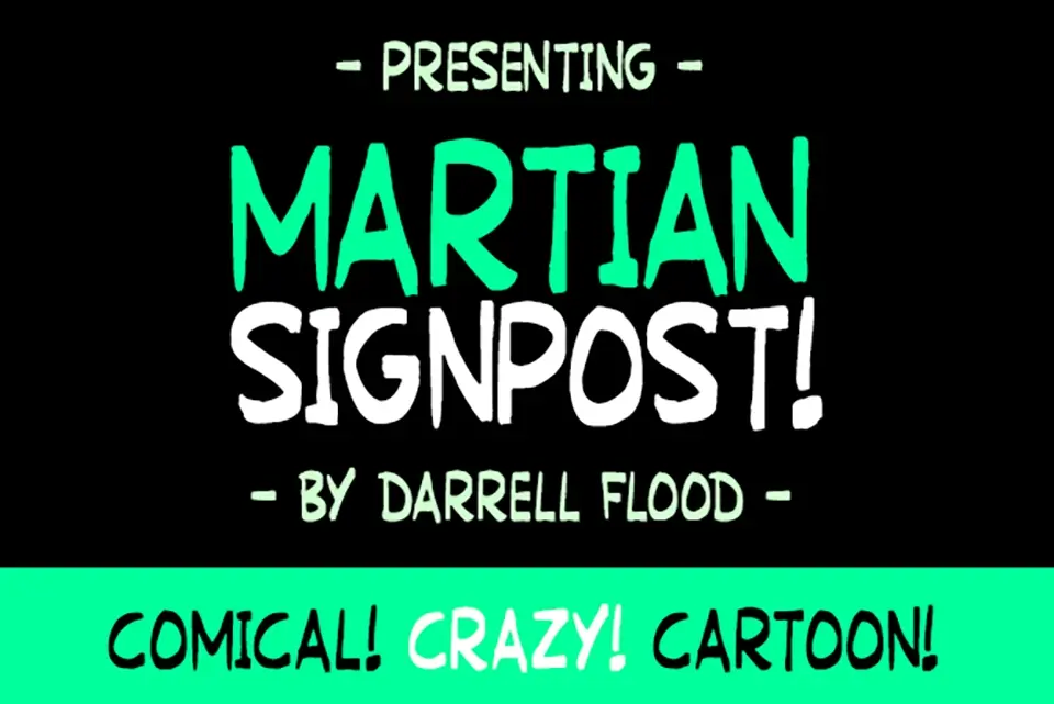 Martian Signpost Font