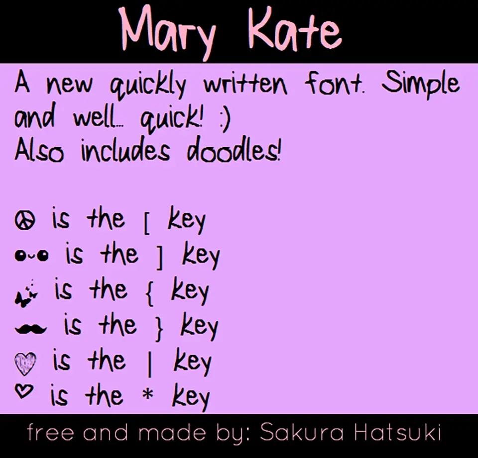 Mary Kate Font