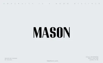 Mason Font