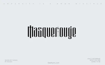 Masquerouge Font