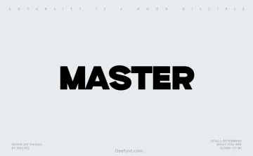 Master Font
