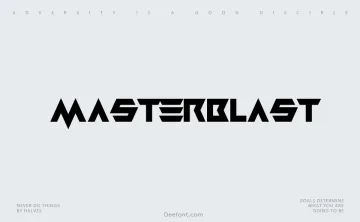 Masterblast Font