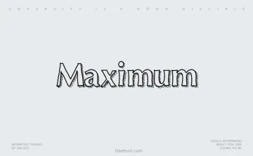 Maximum Font