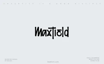 Maxtield Font