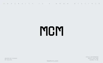 MCM Font