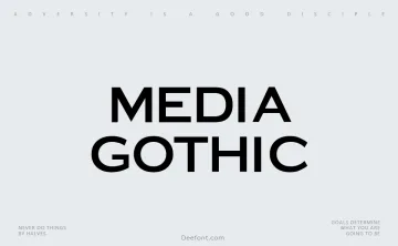 Media Gothic Font
