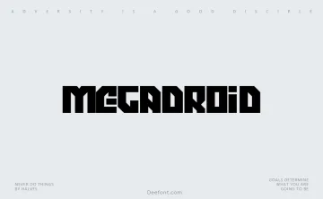 Megadroid Font