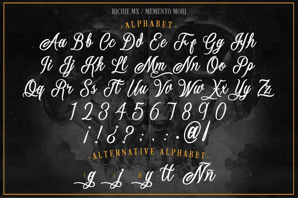 Memento Mori Font
