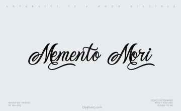 Memento Mori Font
