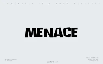 Menace Font