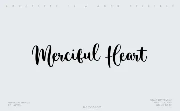 Merciful Heart Font