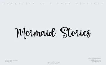 Mermaid Stories Font