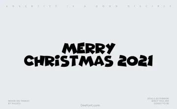 Merry Christmas 2021 Font