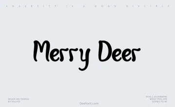 Merry Deer Font