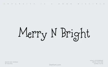 Merry N Bright Font