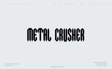 Metal Crusher Font