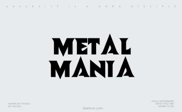 Metal Mania Font