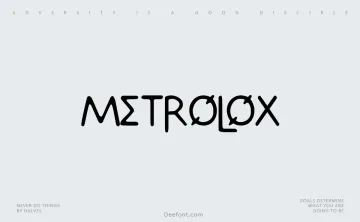 Metrolox Font