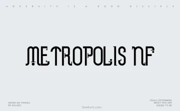 Metropolis NF Font