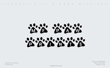 MF Paw Prints Font