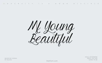 Mf Young & Beautiful Font