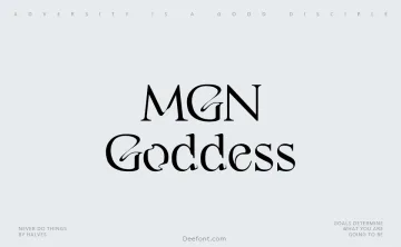 MGN Goddess Font