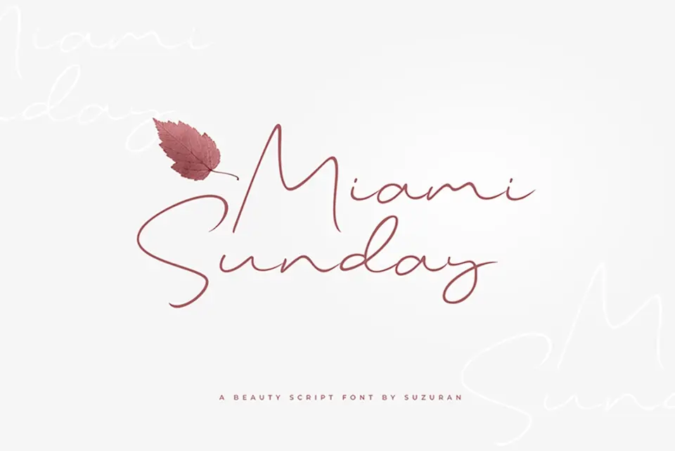 Miami Sunday Font