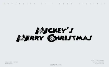 Mickey’s Merry Christmas Font