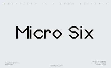 Micro Six Font