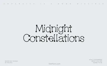 Midnight Constellations Font