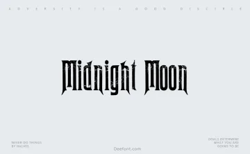 Midnight Moon Font