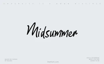 Midsummer Font