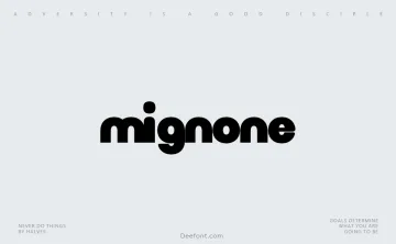 Mignone Font