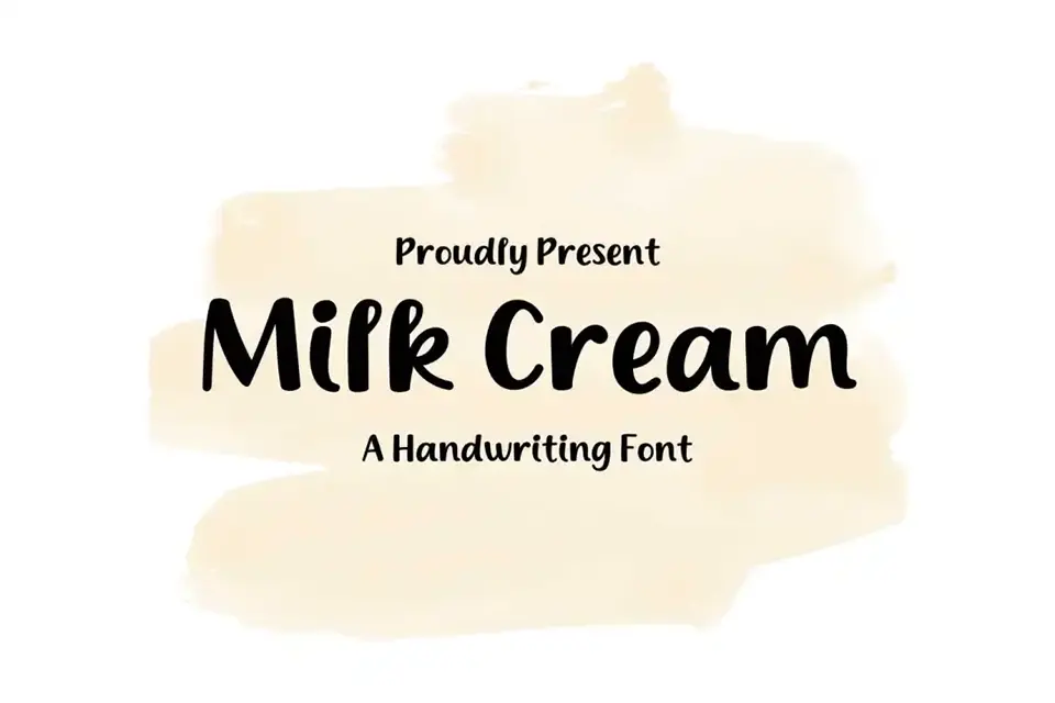 Milk Cream Font