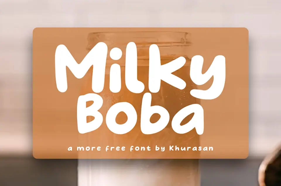 Milky Boba Font